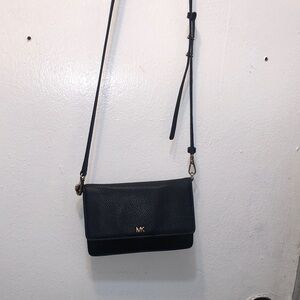 Michael Kors Dark Navy Leather Crossbody Bag